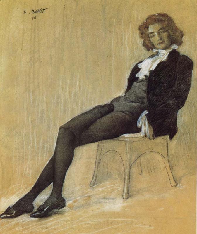 Leon Bakst Portrait of Zinaida Hippius France oil painting art